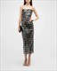 Elegantes funkelndes schlankes Paillettenkleid Damen hochwertige rückenfreie Spaghettiträger Partykleider neu schickes Damen langes vestidos
