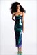 Elegantes funkelndes schlankes Paillettenkleid Damen hochwertige rückenfreie Spaghettiträger Partykleider neu schickes Damen langes vestidos