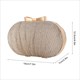 Egg Shape Rhinestone Evening Bag Beaded Chain Clutch Purse