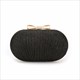 Egg Shape Rhinestone Evening Bag Beaded Chain Clutch Purse