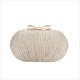 Egg Shape Rhinestone Evening Bag Beaded Chain Clutch Purse