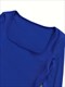 solid color casual yoga jumpsuit, square neck slim fit with thumb holes yoga bodysuit, women's activewear