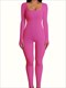 solid color casual yoga jumpsuit, square neck slim fit with thumb holes yoga bodysuit, women's activewear