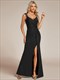 glitter splite evening dresses