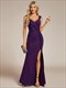 glitter splite evening dresses