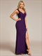 glitter splite evening dresses