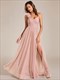 pleated backless one shoulder split tullee bridesmaid dresses