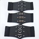 ladies extra wide waistband with skirt shirt nightclub waist elastic luxury design fashion all-match leather high quality belt