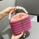 handle rhinestones evening clutch bag purses and handbag luxury designer shoulder bag shiny crystal clutch purse bucket bag