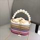 handle rhinestones evening clutch bag purses and handbag luxury designer shoulder bag shiny crystal clutch purse bucket bag