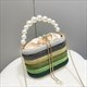handle rhinestones evening clutch bag purses and handbag luxury designer shoulder bag shiny crystal clutch purse bucket bag