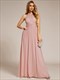 glittery halter neck pleated formale evening dress