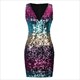 v-neck y party dressy party dresses wear night club sequin dresses women partyy