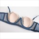 Florale Stickerei Spitze Dessous-Set - dünner atmungsaktiver Push-Up-BH mit Bügeln