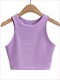 summer fashion womeny slim tops o-neck sleeveless double nylon ladies good quality tank tops 6 colors