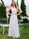 Chiffon Square Neck Bridesmaid Dress Sleeveless