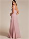 Chiffon Square Neck Bridesmaid Dress Sleeveless