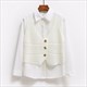 2024 korean fashion v neck loose sleeveless sweater vest women knitted hollow out single breasted short cardigan female knitwear