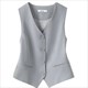 2024 summer v-neck vest women thin loose waistcoat single breasted sleeveless blazer female slim short vest femme slim buttons