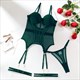 2pcs/sets lingerie women sissy nightwear push up corset tops garters thongs exotic mesh see through shapeweary costume suits