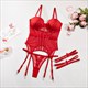 2pcs/sets lingerie women sissy nightwear push up corset tops garters thongs exotic mesh see through shapeweary costume suits