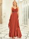 elegant see-through v neck spaghetti straps chiffon bridesmaid dresses with floaty asymmetrical ruffles hem
