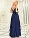 elegant see-through v neck spaghetti straps chiffon bridesmaid dresses with floaty asymmetrical ruffles hem