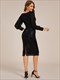 exquisite midi length buttock sequin wedding guest dresses with lantern sleeve