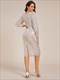 exquisite midi length buttock sequin wedding guest dresses with lantern sleeve
