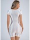 short sleeve elastic playsuits shiny swimsuit front seamless bodysuit tights body tops athletic gym fitness leotard unitard