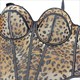 leopard print mesh camisole bra tops women's shapewear boned bustier outerwear corset top summer fashion lingerie party clubwear