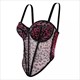 leopard print mesh camisole bra tops women's shapewear boned bustier outerwear corset top summer fashion lingerie party clubwear