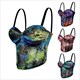 neue Mode bedruckte Tops Hottie Fischgräten BH Crop Top Street Style Camisole Outerwear Tube Top Dessous Party Clubwear