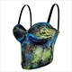 neue Mode bedruckte Tops Hottie Fischgräten BH Crop Top Street Style Camisole Outerwear Tube Top Dessous Party Clubwear