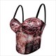 neue Mode bedruckte Tops Hottie Fischgräten BH Crop Top Street Style Camisole Outerwear Tube Top Dessous Party Clubwear