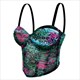 neue Mode bedruckte Tops Hottie Fischgräten BH Crop Top Street Style Camisole Outerwear Tube Top Dessous Party Clubwear