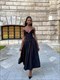 Elegant Strapless Corset Midi Dress For Wedding Events & Christmas Parties