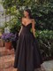 Elegant Strapless Corset Midi Dress For Wedding Events & Christmas Parties