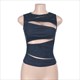 talenza women's sleeveless round neck vest summer solid color hollow slim vest top fashion streetwear women's slim vest top