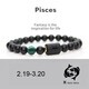 Zodiac Constellation Charm Beaded Bracelet Bangle For Men Women