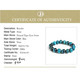 Natural Blue Tiger Eye Buddha Bracelet Handmade Stone Beads Yoga Bangle