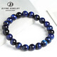 Natural Blue Tiger Eye Buddha Bracelet Handmade Stone Beads Yoga Bangle