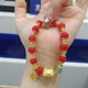 chinese style zodiac dragon bracelet for women men brings wealth health and good luck red beaded couple bracelet jewelry gi