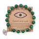 devil's eye beads pendant bracelet black purple green color natural stone bracelets yoga energy for men women jewelry