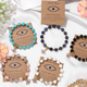 devil's eye beads pendant bracelet black purple green color natural stone bracelets yoga energy for men women jewelry