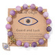 devil's eye beads pendant bracelet black purple green color natural stone bracelets yoga energy for men women jewelry