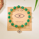 devil's eye beads pendant bracelet black purple green color natural stone bracelets yoga energy for men women jewelry
