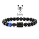 2 zodiac bracelet natural stone cancer virgo leo libra bracelet ladies men couple friendship jewellery gift bracelet jewellery