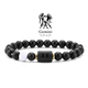 2 zodiac bracelet natural stone cancer virgo leo libra bracelet ladies men couple friendship jewellery gift bracelet jewellery