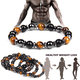 Black Hematite Tiger Eye Stone Beads Bracelet For Health And Protection